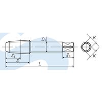 彌満和製作所 アメリカドライシール管用テーパねじ用ハンドタップ NPTF 3/8-18 1本（直送品）