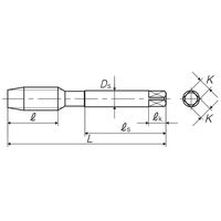 彌満和製作所 ニッケル基合金用ポイントタップ ZEN-P B M12X1.75 P5 1本（直送品）