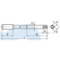 彌満和製作所 ロングコーティングスパイラルタップ LS-SP-V B L150 M8X1.25 P2 1本（直送品）