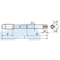 彌満和製作所 ロングコーティングポイントタップ LS-PO-V B L150 M12X1.75 P4 1本（直送品）