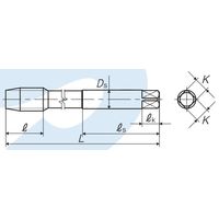 彌満和製作所 ロングポイントタップ LS-PO A L150 M20X2.5 P4 1本（直送品）
