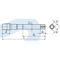 彌満和製作所 ポイントタップ PO B M18X1 P3 1本（直送品）