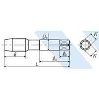 彌満和製作所 ポイントタップ PO B M22X2.5 P4 1本（直送品）