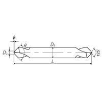 彌満和製作所 ポイントドリル PEー90° PE-Q B PE-90 16X(4)-L90 1本（直送品）