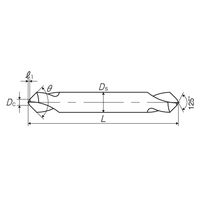 彌満和製作所 超硬ポイントドリル PEー90° C-PE-Q-V B PE-90 16X(4)-L90 1本（直送品）