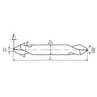 彌満和製作所 コーティングポイントドリル PEー60° PE-S-V B PE-60 16X(4)-L90 1本（直送品）