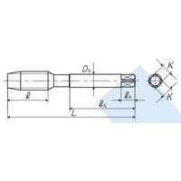 彌満和製作所 酸化処理ポイントタップ PO OX B M16X2 P4 1本（直送品）