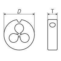 彌満和製作所 自動盤用オートハイスダイス ステンレス鋼用 HS-D B 20XM6X1 1本（直送品）