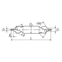 彌満和製作所 強ねじれ溝B形60° センタ穴ドリル 旧JIS2形 CE-S B 3X60X14 JIS-2 1本（直送品）
