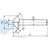 彌満和製作所 マシニングセンタ用カウンターシンク90° CS-Q B 35X90 1本（直送品）