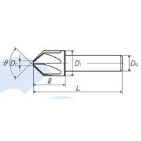 彌満和製作所 ボール盤用カウンターシンク CS-QM B 35X90 1本（直送品）