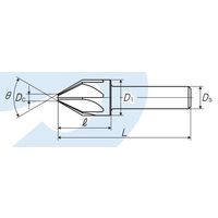 彌満和製作所 ボール盤用カウンターシンク CS-QM B 20X60 1本（直送品）