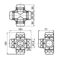 スペーシア ユニプラジョイント UP04BK ブラック 1セット(10個)（直送品）