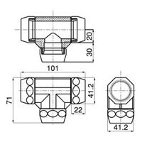スペーシア ユニプラジョイント UP06W オフホワイト 1セット(10個)（直送品）