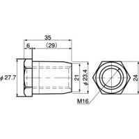 スペーシア インサートナットΦ24M16 JB-406 1セット(15個)（直送品）