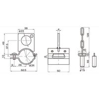 スペーシア けん引取付金具Y1(横用) JB-712Y2 1セット(5個)（直送品）