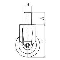 スペーシア 差し込み式キャスター 静電タイプ(固定) DSGK75 1セット(4個)（直送品）