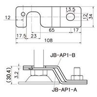 スペーシア アンカープレートB JB-AP1-B 1セット(8個)（直送品）