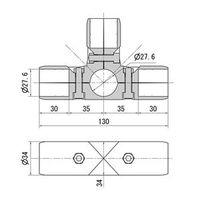 スペーシア ユニプラ・ライトジョイント KJ-3BBK ブラツク 1セット(5個)（直送品）