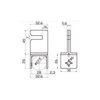 スペーシア ガイド受金具 横パイプ用落下防止タイプ JB-552B 1セット(10個)（直送品）