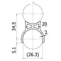 スペーシア ダブルパイプスペーサー JB-605G 1セット(5個)（直送品）