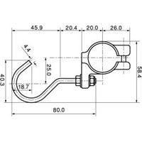スペーシア ステンレスフックヒル型 JB-654 1セット(10個)（直送品）