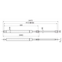 スペーシア ガスダンパーL147 JB-706 1個（直送品）