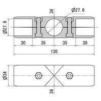 スペーシア ユニプラ・ライトジョイント KJ-4BBK ブラツク 1セット(10個)（直送品）