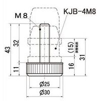 スペーシア アジャスター KJB-401BK ブラツク 1セット(30個)（直送品）