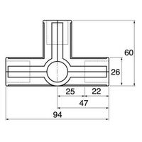 スペーシア ユニプラスリムジョイント VJ-3BK ブラック 1セット(20個)（直送品）