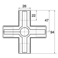 スペーシア ユニプラスリムジョイント VJ-5W オフホワイト 1セット(10個)（直送品）