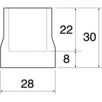 スペーシア パイプキャップアウターゴム VJB-403BK ブラック 1セット(50個)（直送品）