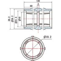 スペーシア パイプ連結ジョイント VPJ-203W オフホワイト 1セット(50個)（直送品）