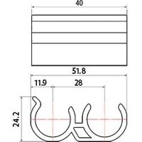 スペーシア 平行つなぎジョイント VPJ-900W オフホワイト 1セット(50個)（直送品）