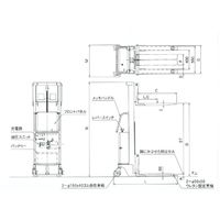 ハマコSS マスト式リフト低床タイプ 油圧・電動式 HFH-D500-15-5H 1台（直送品）