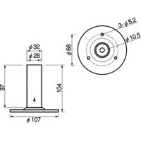 スペーシア パイプスタンドS JB-202 1セット(5個)（直送品）