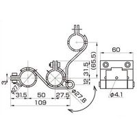 スペーシア 回転金具A270 JB-153 1セット(5個)（直送品）
