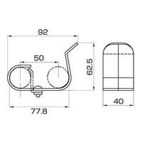 スペーシア 回転ロックP50A JB-161 1セット(15個)（直送品）