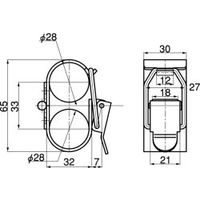 スペーシア パイプWロック金具 JB-112 1セット(5個)（直送品）