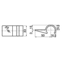 スペーシア プラスチックジョイント PJ-706W オフホワイト 1セット(50個)（直送品）