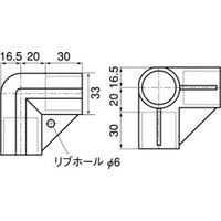 スペーシア プラスチックジョイント(コーナー用) PJ-001W オフホワイト 1セット(20個)（直送品）