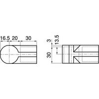 スペーシア プラスチックジョイント(コーナー用) PJ-003W オフホワイト 1セット(20個)（直送品）