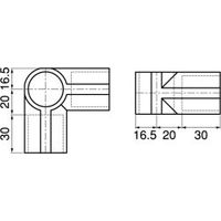 スペーシア プラスチックジョイント(コーナー用) PJ-004BM フォレストグリーン 1セット(20個)（直送品）