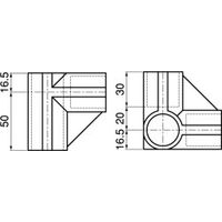 スペーシア プラスチックジョイント(コーナー用) PJ-103W オフホワイト 1セット(15個)（直送品）