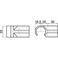 スペーシア プラスチックジョイント(中間用) PJ-204CW オフホワイト 1セット(50個)（直送品）
