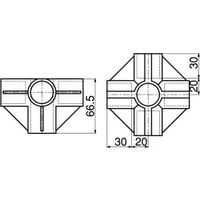 スペーシア プラスチックジョイント(中間用) PJ-205M フォレストグリーン 1セット(10個)（直送品）
