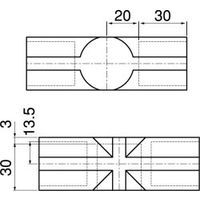 スペーシア プラスチックジョイント(中間用) PJ-206AM フォレストグリーン 1セット(20個)（直送品）