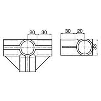 スペーシア プラスチックジョイント(中間用) PJ-207BW オフホワイト 1セット(20個)（直送品）