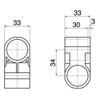 スペーシア プラスチックジョイント(クロス用) PJ-303G ダークグレー 1セット(20個)（直送品）