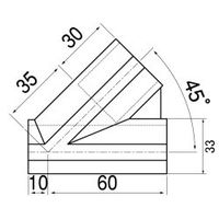 スペーシア プラスチックジョイント(角度用) PJ-401W オフホワイト 1セット(20個)（直送品）